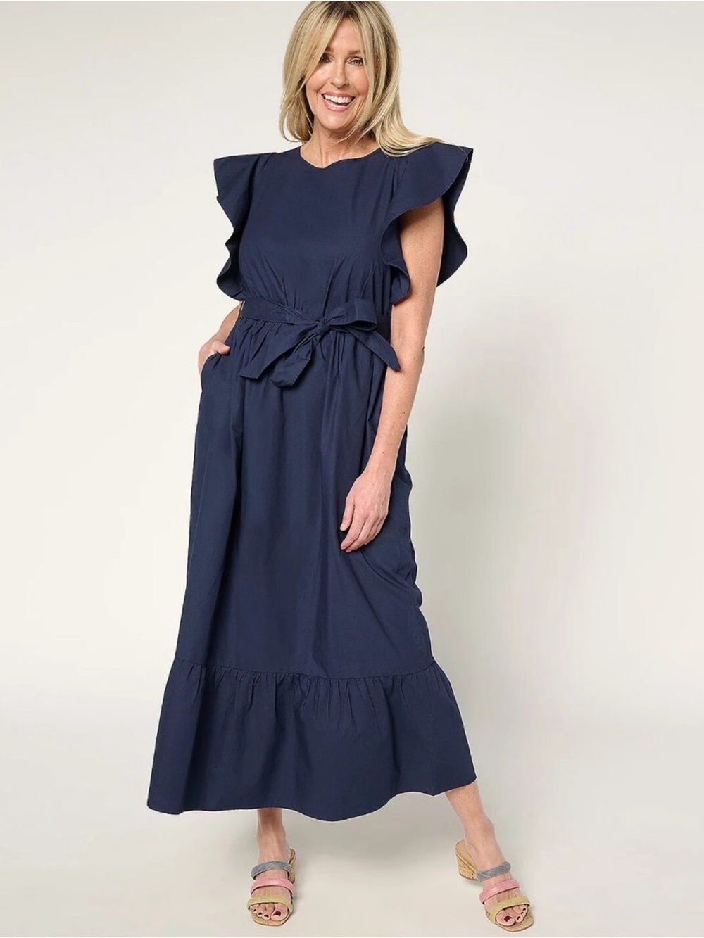 Me by Jennie Garth Maxi Dress with Tie-Waist